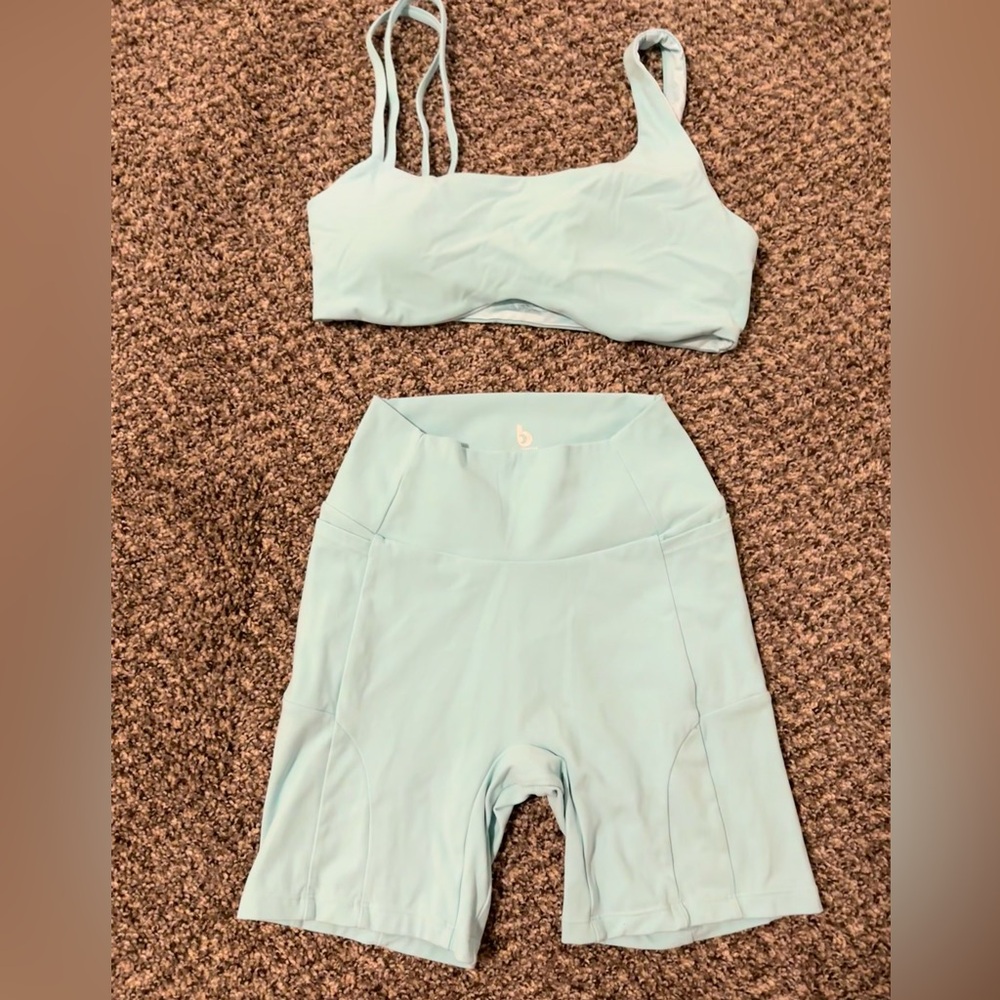 Light Blue Women's Bike Shorts